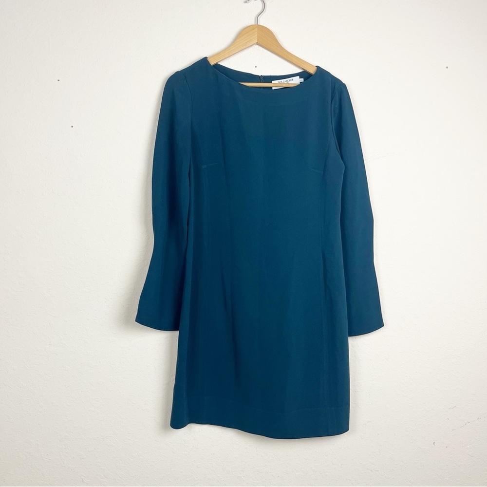 MM Lafleur Green Sheath Dress Size 2